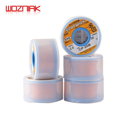 Newest 100% Brand Original Japan GOOT Desoldering Wicks Bulk-Length Spool of RoHs Lead-free MSDS for RMA Base Flux ► Photo 1/6