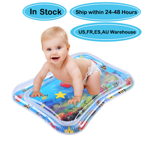 Buy Online Support Dropshipping Baby Kids Water Play Mat Inflatable Infant Tummy Time Playmat Toddler For Baby Fun Activity Play Center Alitools