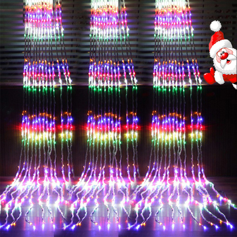 Christmas 3x2M/3x3M/6x3M LED Waterfall String Lights Fairy Icicle Curtain Lights Holiday Wedding Xmas Party Decor Garlands Light ► Photo 1/6