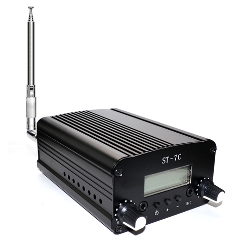 1W/7W ST-7C FM Stereo broadcast radio FM transmitter station audio converter 1kw fm transmitter ► Photo 1/2