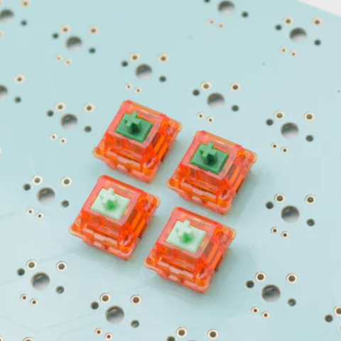 EQUALZ Tangerine V2 Switches for Mechanical Keyboard 62g 67g Translucent Linear Axis Customize DIY Gamer ► Photo 1/6
