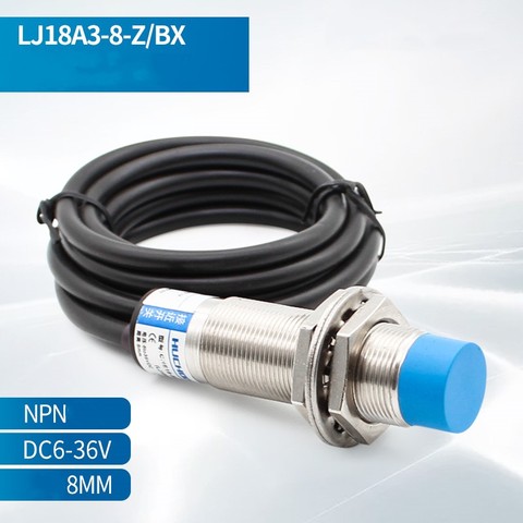 Free shipping M18 8mm sensing  inductive proximity sensor switch NPN NO LJ18A3-8-Z/BX/BY/AXAY/-5V work voltage 5V secial for MCU ► Photo 1/4