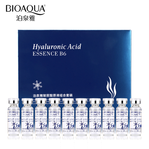 BIOAQUA 10pcs/lot Moisturizing Vitamins Hyaluronic Acid Serum Facial Skin Care Anti Wrinkle Anti Aging Collagen Essence Liquid ► Photo 1/6