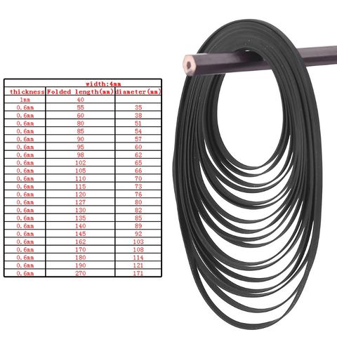 Turntable Belt Rubber Flat Drive Belt for Record Player Walkman DVD 4mm Wide N84A ► Photo 1/6