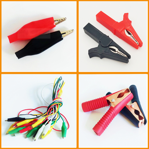 Alligator Clip banana Clips Electrical Clamp Testing Probe Plastic Boot banana connector Battery tester Metal Crocodile Clip ► Photo 1/6