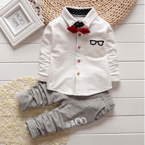 Boys Outfits Baby Boy Clothes for Kids Clothing Toddler Child Casual Clothes Formal Dress Suit Children Kid Suits 1 2 3 4 Years ► Photo 1/6