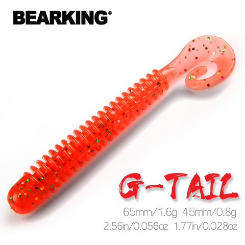 BEARKING Fishing Lure 65mm 45mm G tail Soft Baits Fishing Wobbler Bass Bait Artificial Fishing soft Lure Tacke ► Photo 1/6