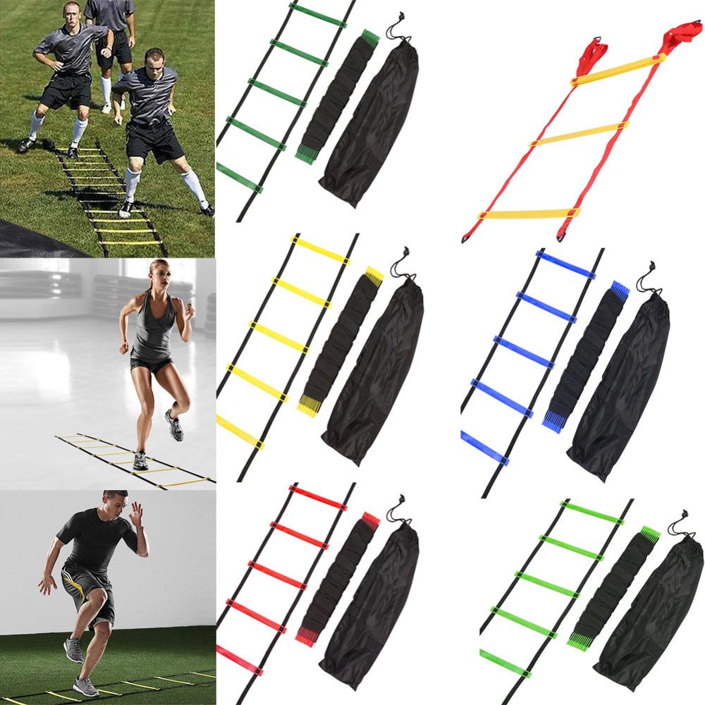 Nylon Strap Agility Ladder Soccer Football Speed Training Stair Fitness Equipmen 