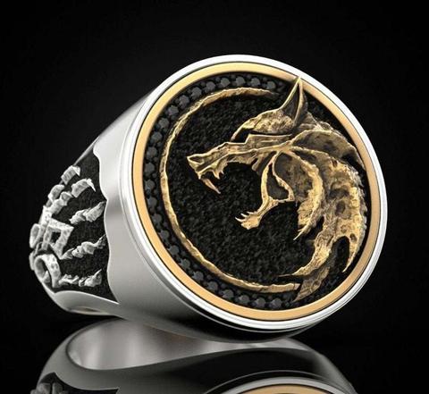 Unique Design Men's Witch Hunter Wolf Claw Ring Vintage Viking Warrior Punk Ring Biker Rock Rings Statement Jewelry ► Photo 1/6