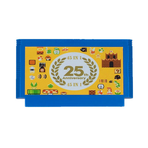 Battery Save Super Games Mar Remix 45 in 1 Game Cartridge For 8 bit 72 pin 60 Pin Video Game Console NTSC/PAL Version ► Photo 1/2