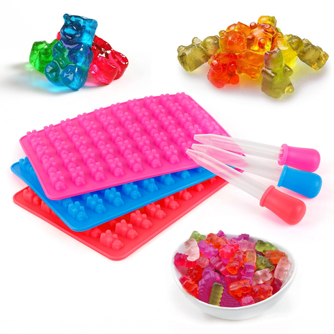 Gummy Bear Silicone Cake Silicone Mold Candy Chocolate  Ice Tray Jelly Mould 