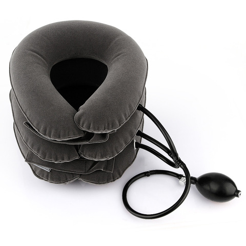 Inflatable Air Cervical Neck Traction Device Tractor Support Massage Pillow Pain Stress Relief Neck Stretcher Support Cushion ► Photo 1/6