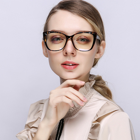 Can Be Equipped With Myopia Glasses Anti-Blue Glasses Women Flat Glasses Personalized Fashion Computer Protective Eye Glasses ► Photo 1/5