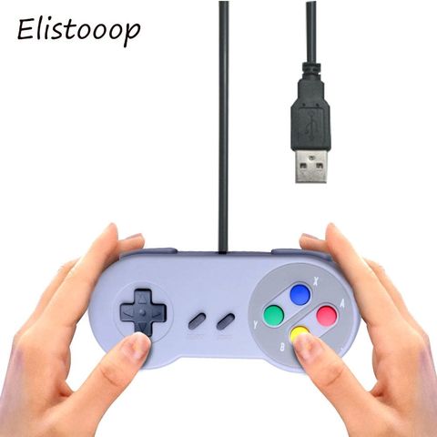 For SNES Controller USB PC Gamepad PC/Laptop Joypad Joystick For Nintendo SNES For MAC Windows PC ► Photo 1/6