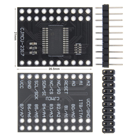 MCP23017 Serial Interface Module IIC I2C SPI MCP23S17 Bidirectional 16-Bit I/O Expander Pins 10Mhz Serial Interface Module ► Photo 1/6