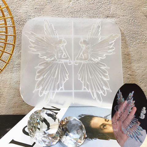 DIY UV Resin Mold Fairy Angel Epoxy Resin Mold Silicone Molds for Making Jewelry Decoration ► Photo 1/6
