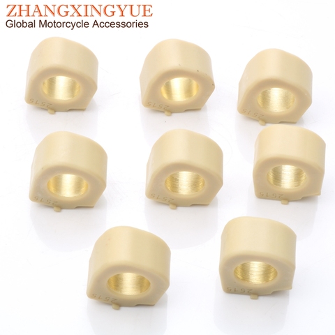 8pc Performance Variator Roller Weights 18gram 25x15mm for YAMAHA T Max 500 T-Max 530 Majesty 400 Majesty ABS 400 Majest ► Photo 1/6