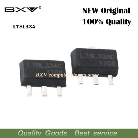 10PCS L78L33ABUTR 3.3V .1A SOT-89 L78L33ABU 78L3 L78L33A 78L33 L78L33 78L33A ► Photo 1/1