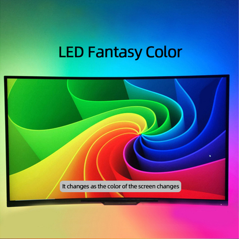 5V Box Control Ambibox Ambient Light For DIY TV USB RGB LED Strip Tape Dream Color Computer Monitor PC Screen Backlight New ► Photo 1/5
