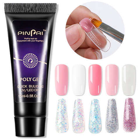 Poly Nail Gel for Nail Extension Kit Manicure Acrylic Hybrid UV Gel Nail Polish Art Varnish Set Quick Builder Permanant ► Photo 1/6