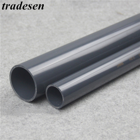 2pcs 50cm O.D 20~50mm Gray UPVC Pipe Hi-quality Water Supply Pipe Irrigation Fish Tank PVC Pipe Aquarium Drainpipe Water Tube ► Photo 1/4