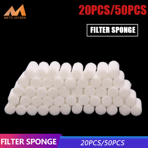 High Pressure Hand Pump Filter Elements Filtering Cottons Air Refilling Dry Water Air Purify Replacement Kit White 50pcs/set ► Photo 1/6