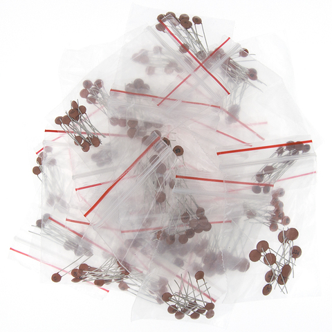300pcs/lot Ceramic capacitor set pack 2PF-0.1UF 30 values*10pcs Electronic Components Package capacitor Assorted Kit samp ► Photo 1/6