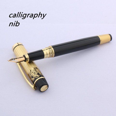 HERO 901 calligraphy fountain pen fine Fluent writing black golden piece Stationery Office school supplies ► Photo 1/6