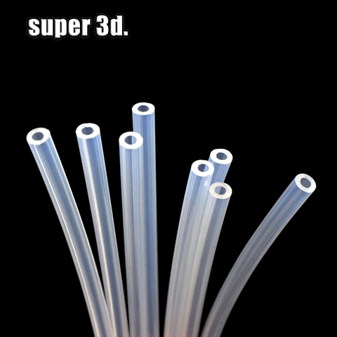 3D Printe parts 1M/2m PTFE Tube Clear PiPe PFA 2x4mm For V5/V6 1.75mm Bowden Extruder J-head hotend ► Photo 1/6