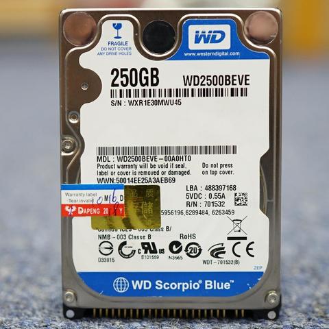 WD Laptop Notebook 80GB 120GB 160GB 250GB 320GB  80G 120G 160G 250G 320G 2.5 HDD 5400rpm 8M PAPA IDE  Internal Hard Drives disk ► Photo 1/2