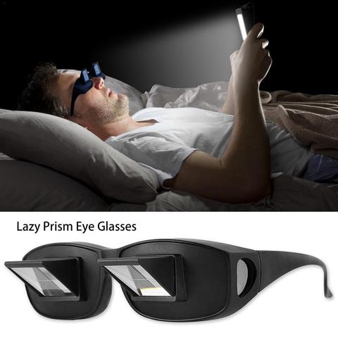 1Pair Lazy Glasses Lying Down Bed Horizontal Spectacles Horizontal Glasses for Watching TV and Reading #25 ► Photo 1/6