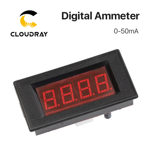 Cloudray 50mA LED Digital Ammeter DC 0-50mA  Analog Amp Panel Meter Current for CO2 Laser Engraving Cutting Machine ► Photo 1/6