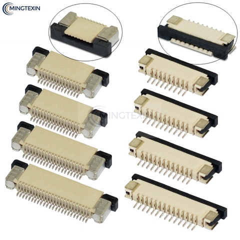 10pcs FPC Connector 0.5mm/1.0mm Pitch Drawer type Upper/ Bottom contact Type Socket FFC Flat Cable Socket 4P 5P 6P 8P 10P-60Pin ► Photo 1/3