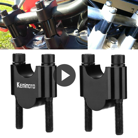 7/8“ 22mm Motorcycle Bar Clamps Riser Handlebar Handle Bar Risers Mount Clamp High Lifter Riser For Honda For Yamaha MT07 09 10 ► Photo 1/6