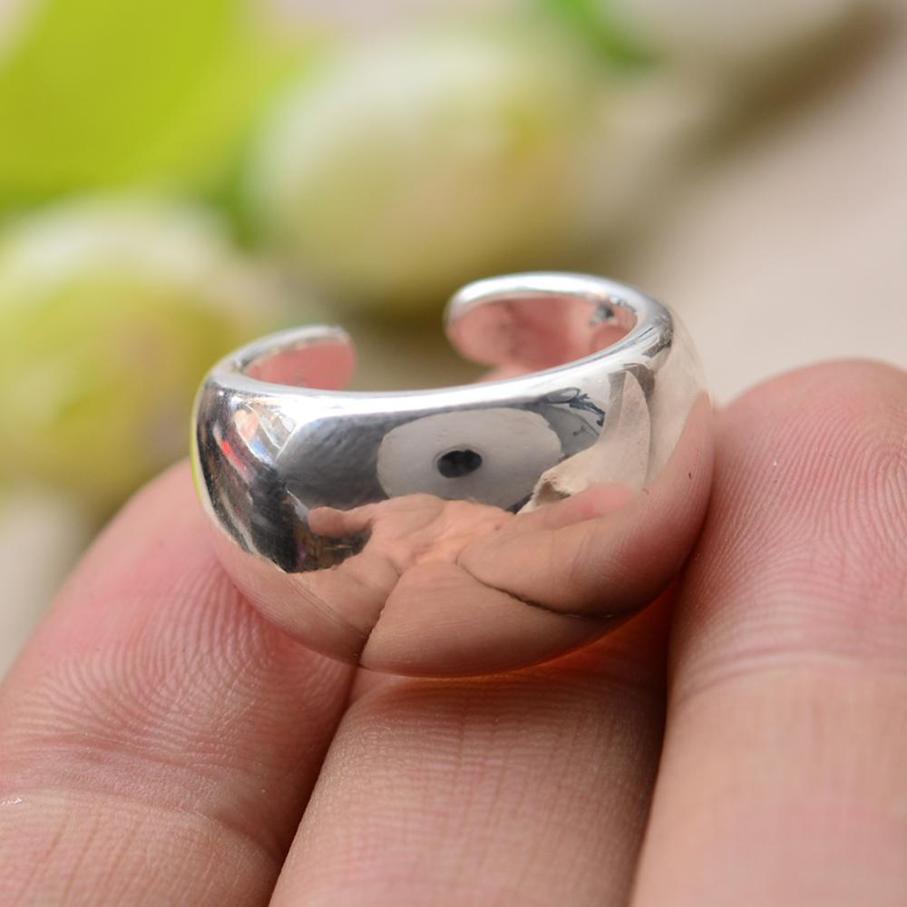 100% 925 Sterling Silver Trendy Smooth Surface Big Ring Unisex Women Men  Rings Jewelry Wholesale Never Fade Drop Shipping - Price history & Review |  AliExpress Seller - V-best Yunzhong Jewelry Store | Alitools.io