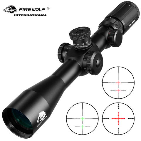 Fire wolf TMD 4-14X44 IR Tactical Optical Rifle Sniper Scope Adjustable Red Green Cross Hunting Rifle Scope Glass Reticle sight ► Photo 1/6