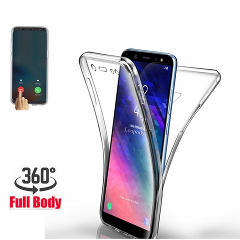 Case Cover + Tempered Glass For Samsung J3 J4 J6 Plus J7 2017 2018  Protection