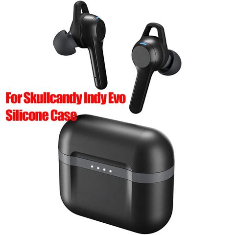 Soft Anti-slip Silicone Earphone Case Protective Cover Shell with Carabiner for Skull candy Indy Evo True Wireless Earbud ► Photo 1/6