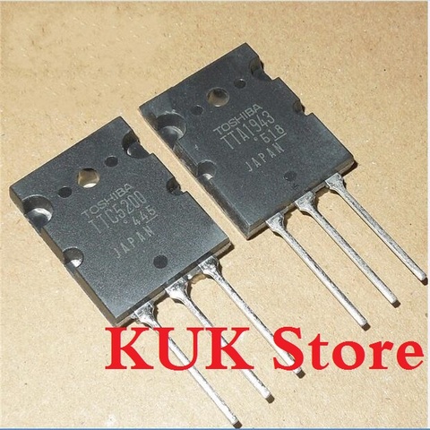 Real Original 100% NEW TTA1943 TTC5200 A1943 C5200 TO-3PL  5Pair = TTA1943 5PCS + TTC5200 5PCS ► Photo 1/1