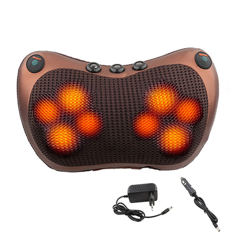 Relaxation Massage Pillow Vibrator Electric Shoulder Back Heating Kneading Infrared therapy pillow shiatsu Neck Massager ► Photo 1/6
