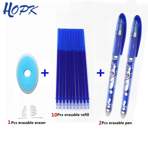 Erasable Pen Set Blue Black Color Ink Writing Gel Pens Washable handle Rod for School Office Stationery Supplies Exam Spare ► Photo 1/6