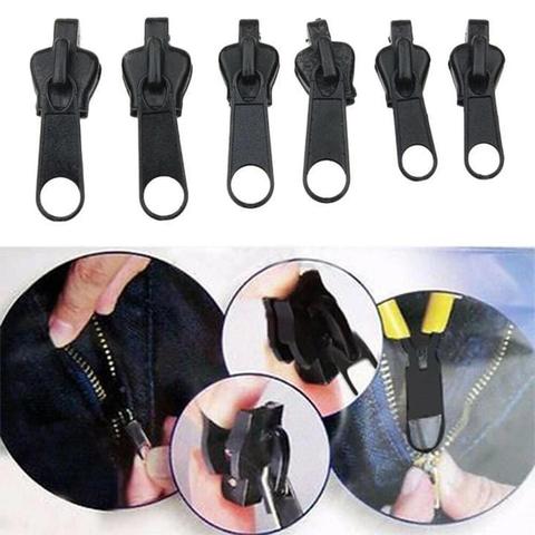 6PCS Zipper Repair Kit Universal Zipper Fixer With Metal Slide Easy To Install Fix Any Zipper Instantly 3 Different Sizes Zipper ► Photo 1/6