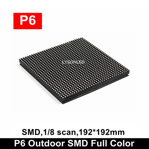 P6 Outdoor Smd RGB Led Display Module 32x32 Pixels Exterior Business Advertising Full Color Panel ► Photo 1/6
