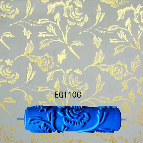 7inch 3D rubber wall decorative painting roller, patterned roller wall decoration tools without handle grip ► Photo 1/1