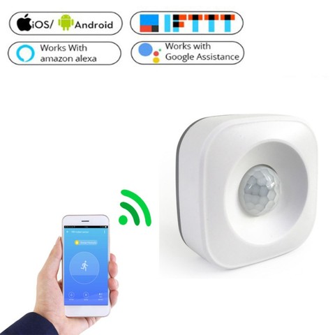 WIFI PIR Passive Infrared Detector Motion Sensor Wireless Security Burglar Alarm Sensor Tuya APP Control Smart Home ► Photo 1/6