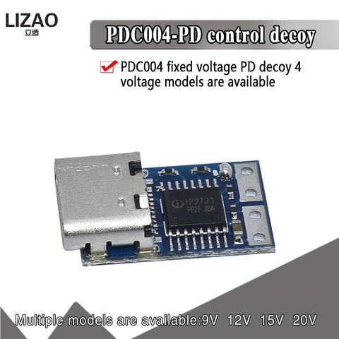 PD decoy module PD23.0 to DC DC trigger extension cable QC4.0 charger 9V 12V 15V 20V ► Photo 1/6