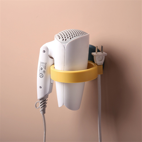 Wall Mounted Hair Dryer Holder Blower Organizer Bathroom Hair Drier Holder Bathroom Shelf Plastic Bathroom Accessories ► Photo 1/6