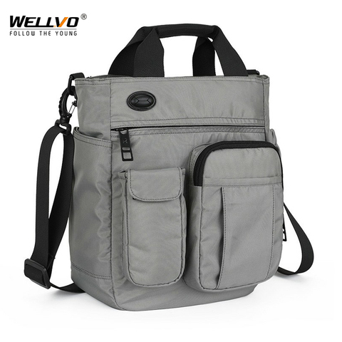 Men Multifunctional Shoulder Messenger Bag with Headphone Hole Waterproof Nylon Travel Handbag Large Capacity Storage Bags XA11C ► Photo 1/6