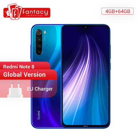 Global Version Xiaomi Redmi Note 8 4GB 64GB 48MP Quad Camera Smartphone Snapdragon 665 Octa Core 6.3