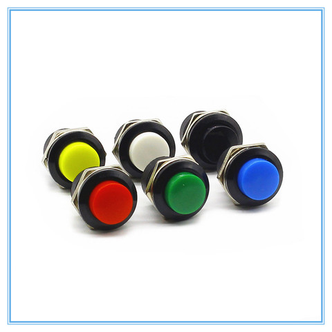 1pcs 16mm Momentary Push Button Switch Momentary pushbutton switches 6A/125VAC 3A/250VAC Round Switch ► Photo 1/4